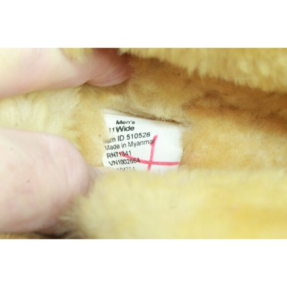 LL Bean Wicked Good Slippers Boot Moc Suede Brown Size 11 Wide - Picture 9 of 9